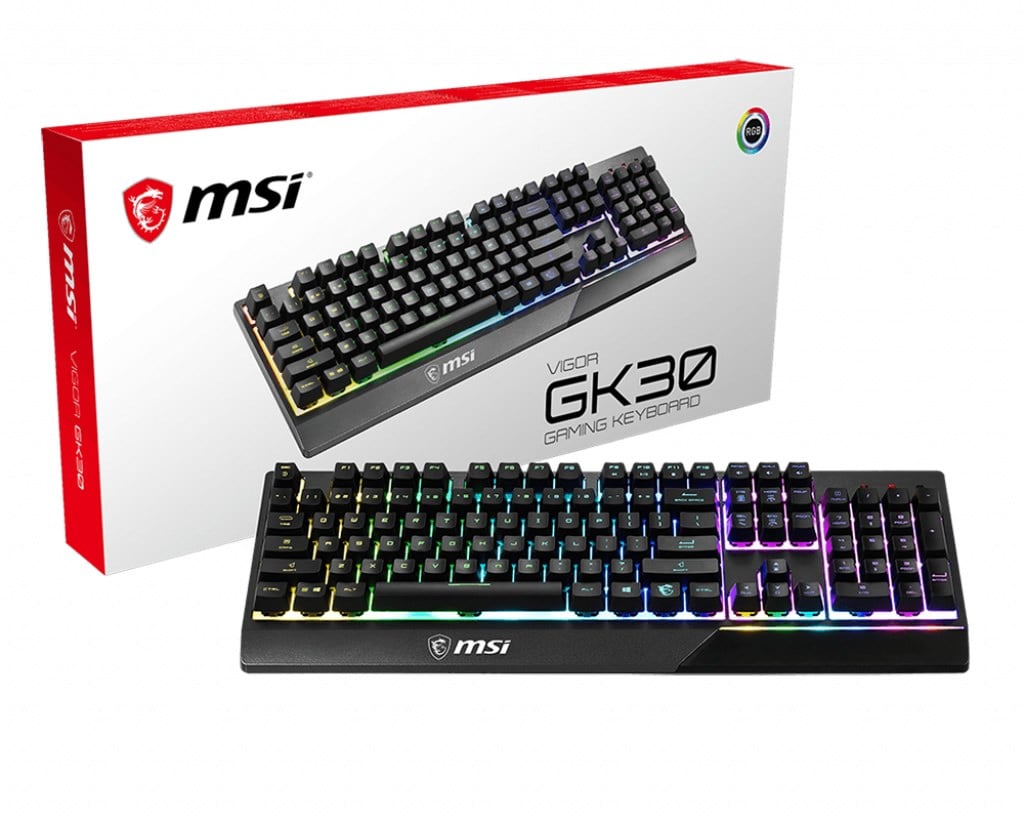 MSI Q TR Vigor GK30 RGB Mekanik Hisli Siyah Oyuncu Klavyesi