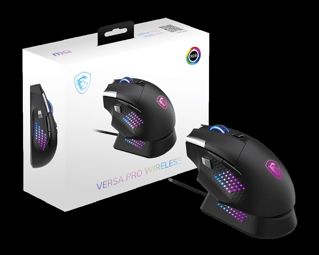 MSI VERSA PRO WIRELESS + MOUSE DOCK PRO MOUSE