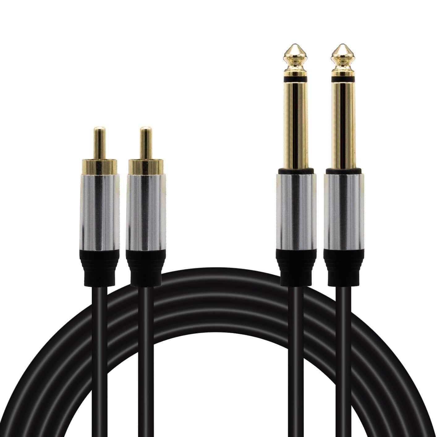 Magicvoice LD398 2x 6.3 Mm Mono Erkek - 2x Rca Erkek 3 Metre Kablo