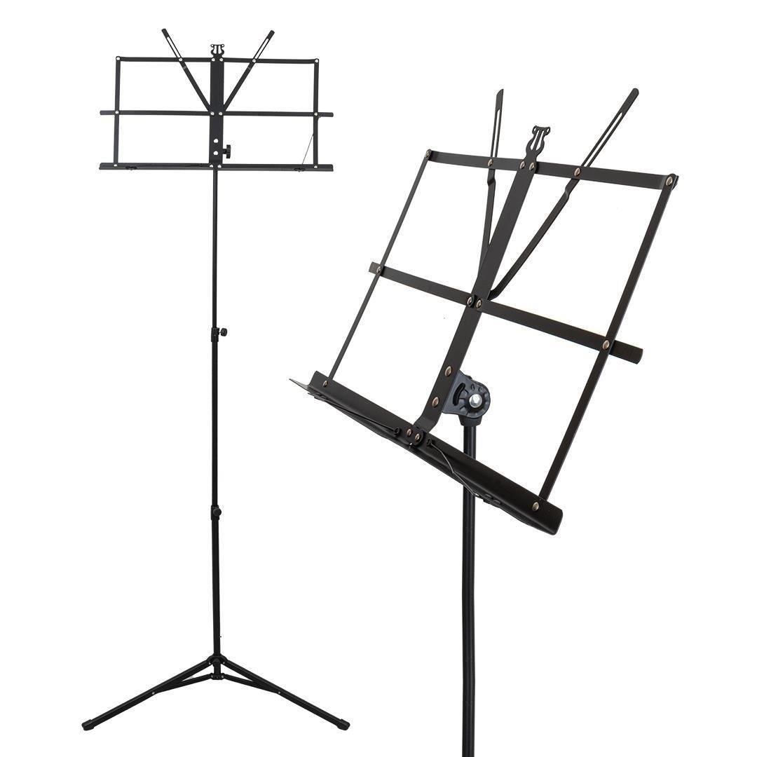 Magicvoice MV-19497 Orkestra Tipi Nota Sehpası Metal Katlanır Perfore Tabla Sayfa Tutuculu (50-150CM)