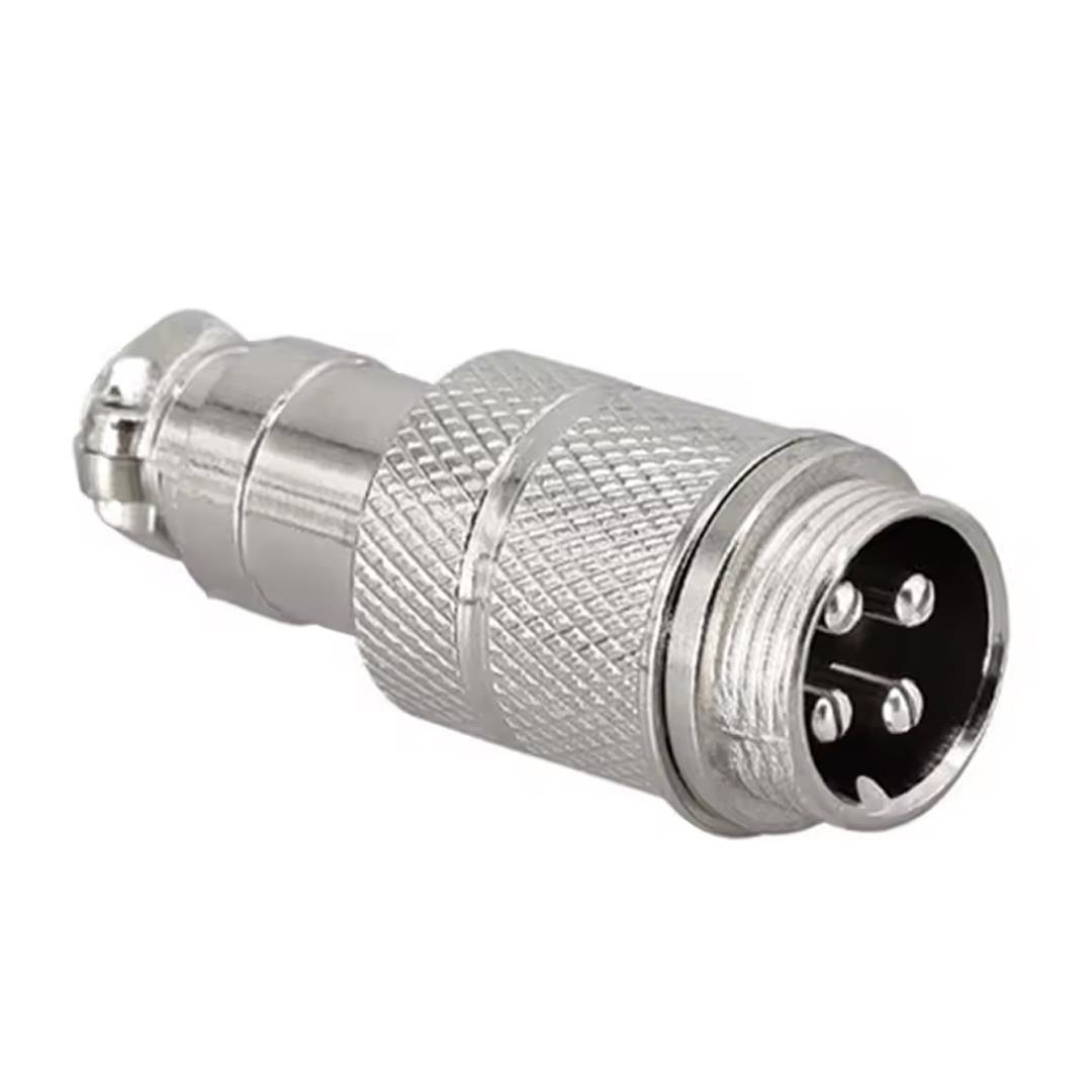 Mayk GX16-4 Pinli Metal Erkek Konnektör (M16 - 16mm)