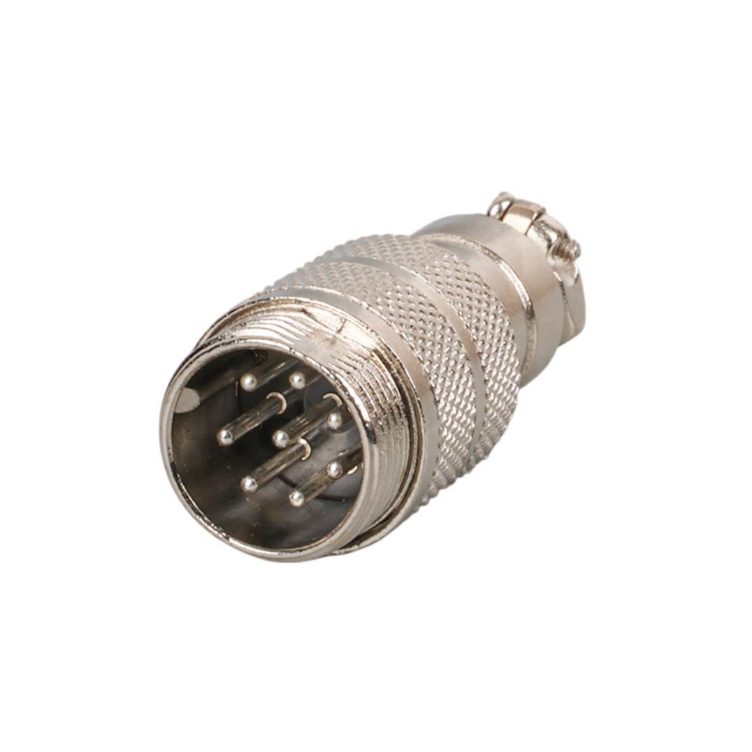 Mayk GX16-8 Pinli Metal Erkek Konnektör (M16 - 16mm)