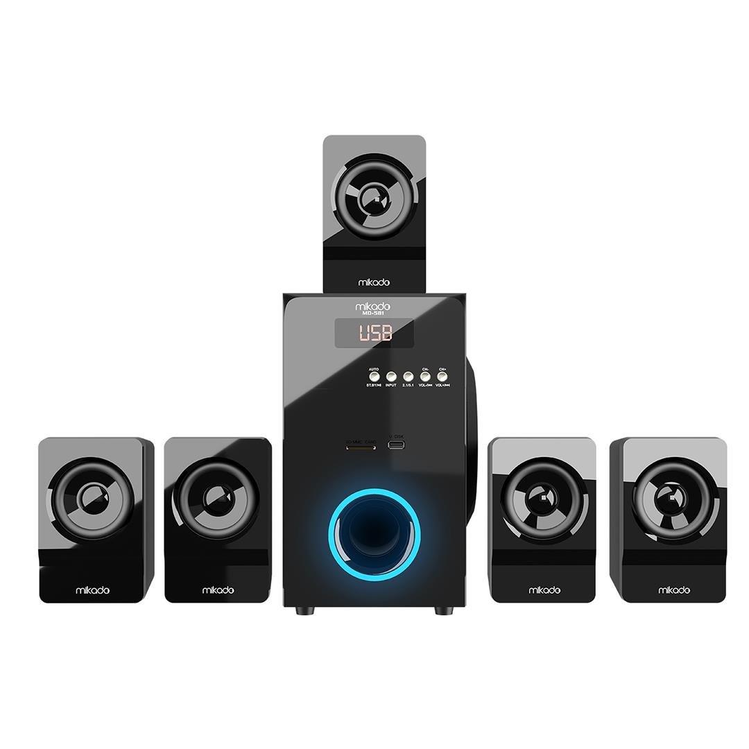 Mikado MD-581BT 110W USB/SD/FM/BT Destekli 5+1 Ses Sistemi Hoparlör - Speaker