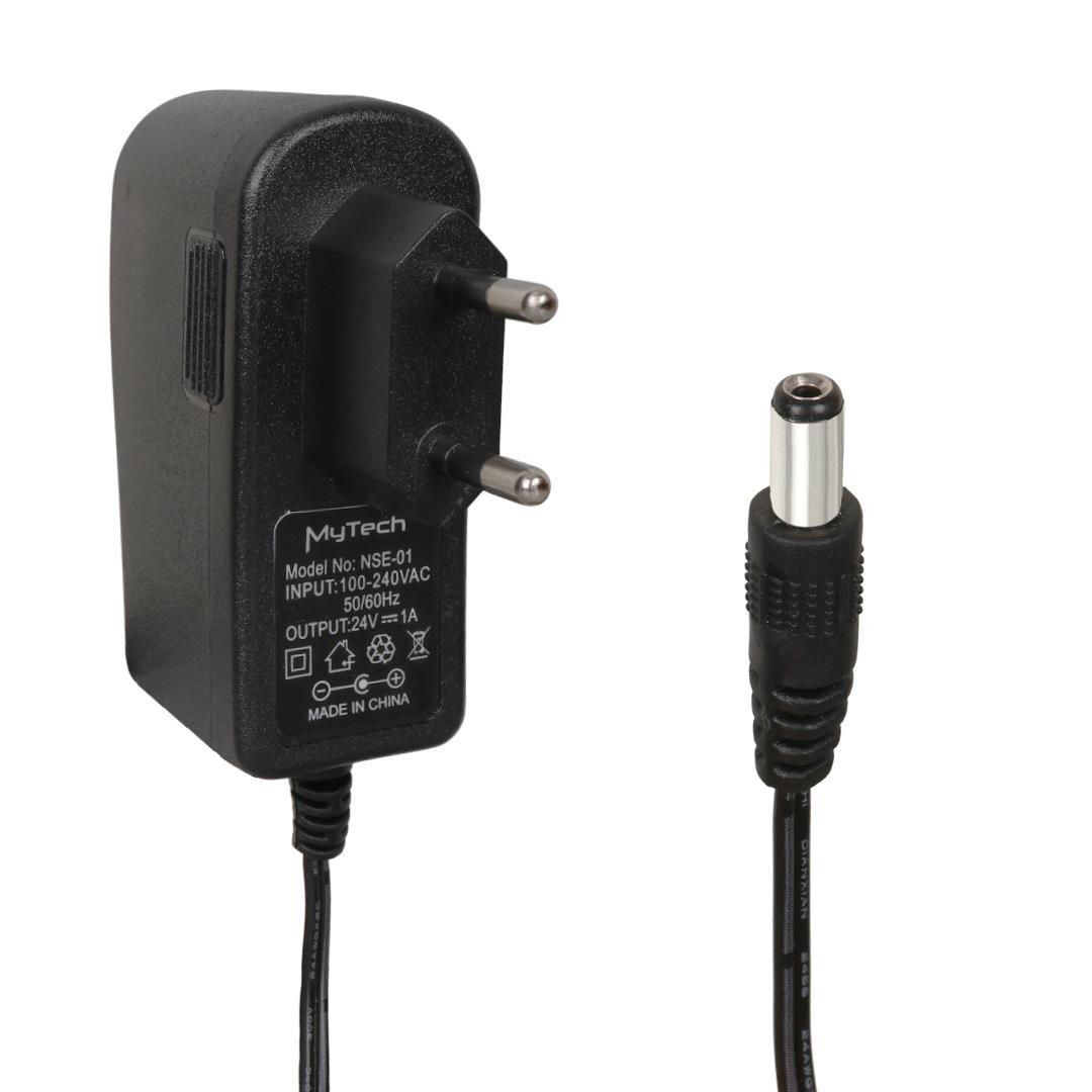 Mytech NSE-01 24 Volt 1 Amper 5.5*2.5 Mm Uçlu Priz Tipi Plastik Kasa Adaptör