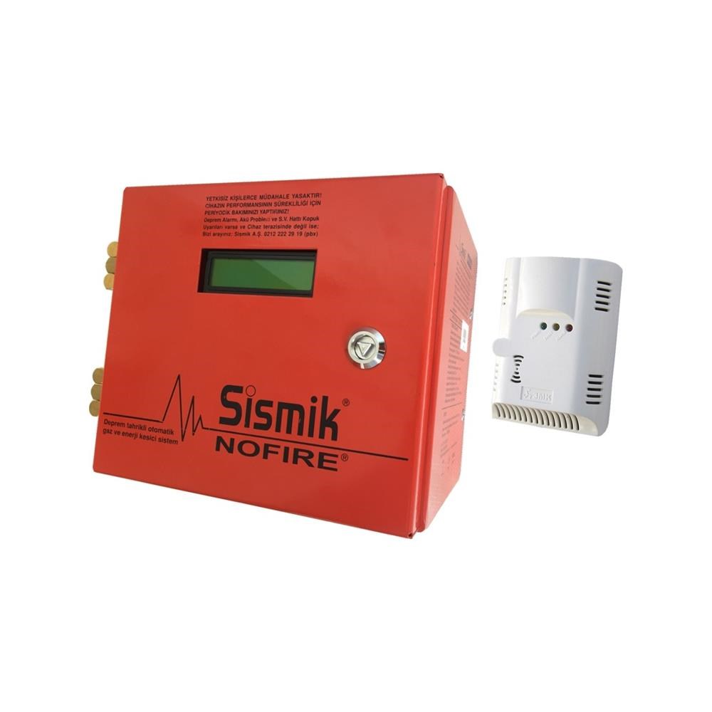 NOFIRE 2 LCD GÖSTERGELİ ELEKTROMEKANİK DEPREM SENSÖRÜ