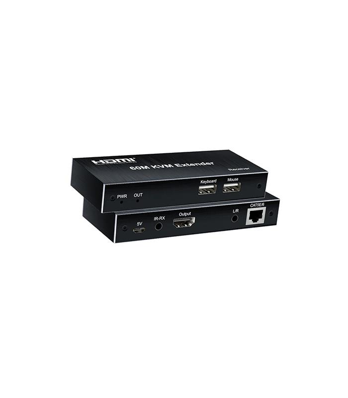 NVC KVM60 4K KVM Extender HDMI +USB+IR (60M)