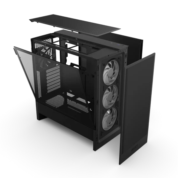 NZXT H5 FLOW 2024 CC-H52FB-R1 ARGB Gaming Mid-Tower PC Kasası