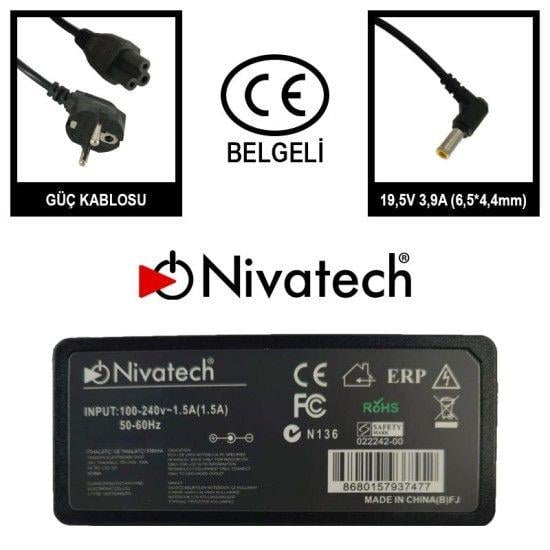 Nivatech BC992 STANDART 19,5V 3,9A (6,5*4,4mm)