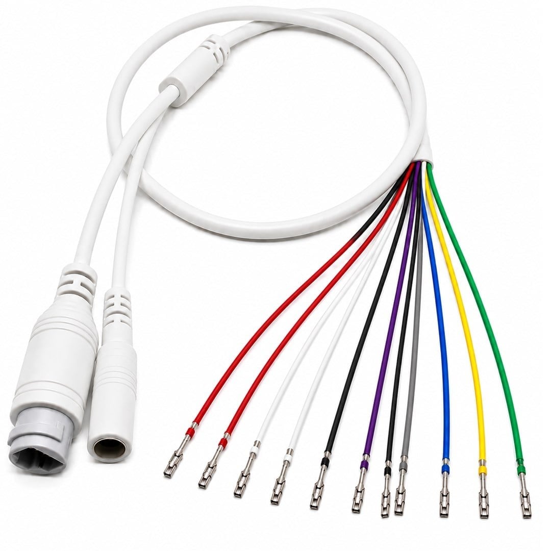 Novacom 9057 Soketli 11 Pin IP Kamera Montaj ve Bağlantı Kablosu (1,25-8Y / PH-2Y