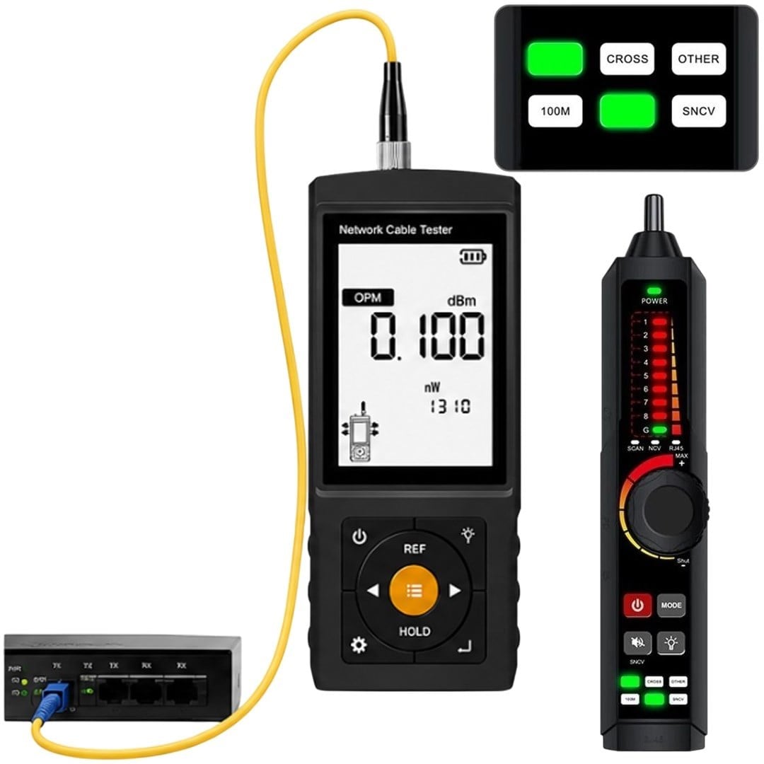 Novacom NVC-LT300S 3 Lcd Ekranlı Tdr Metraj - Pse Voltaj - Fiber Optik Kablo Test Cihazı