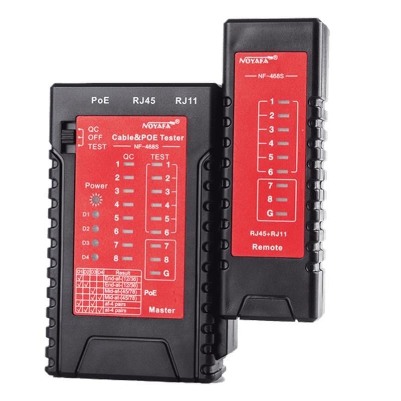 Noyafa NF-468S Rj45-Rj11-Poe Destekli Çok Fonksiyonlu Ağ Telefon Kablosu Test Cihazı