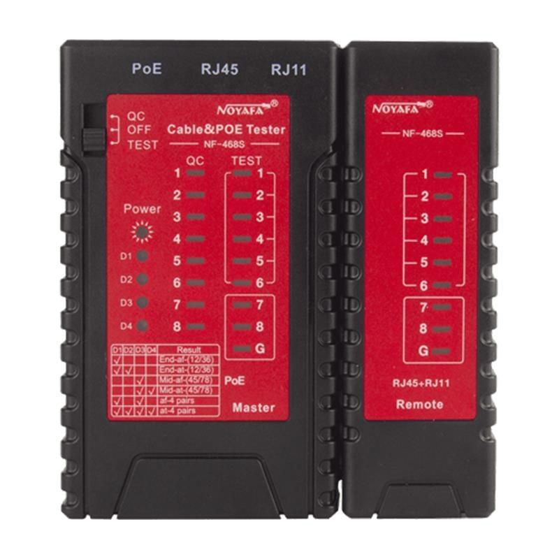 Noyafa NF-468S Rj45-Rj11-Poe Destekli Çok Fonksiyonlu Ağ Telefon Kablosu Test Cihazı