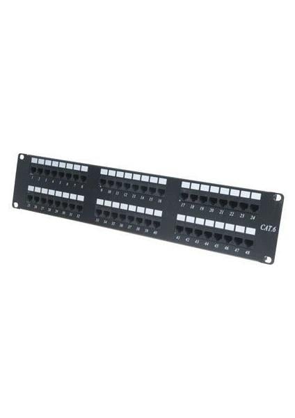 ODS 2U 48port Cat6 Utp Bakır Patch Panel Dolu Takım
