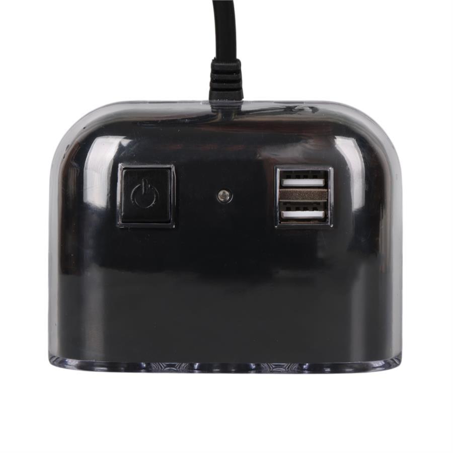 Olesson 1505 12-24V Çift USB Girişli 120W 80cm Kablolu 3LÜ Araç Çakmak Çoklayıcı