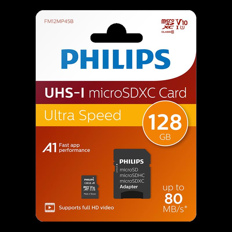 PHILIPS 128GB MICRO SDXC 80 MB/S C10 FM12MP45B/00