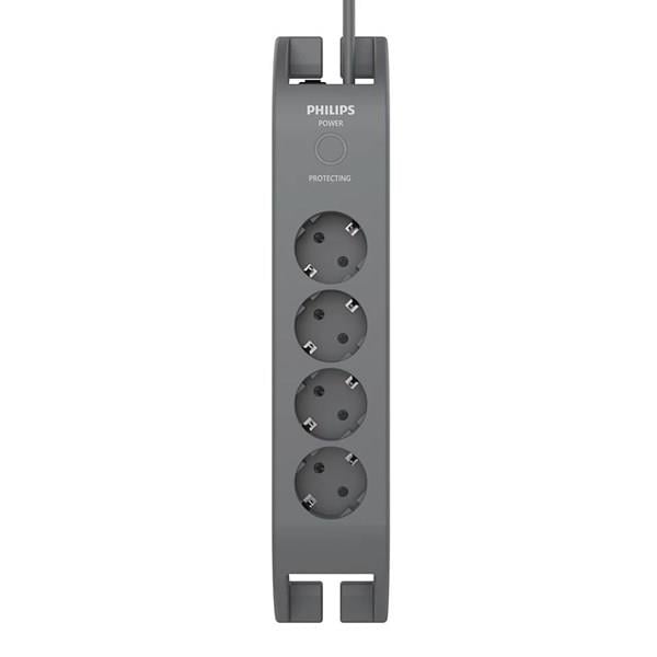 PHILIPS 4-lü SPN3140A/62 900 Joules Akım Koruma Prizi Gri