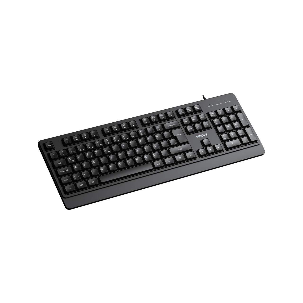PHILIPS SPK6247B STANDART SİYAH USB KABLOLU KLAVYE