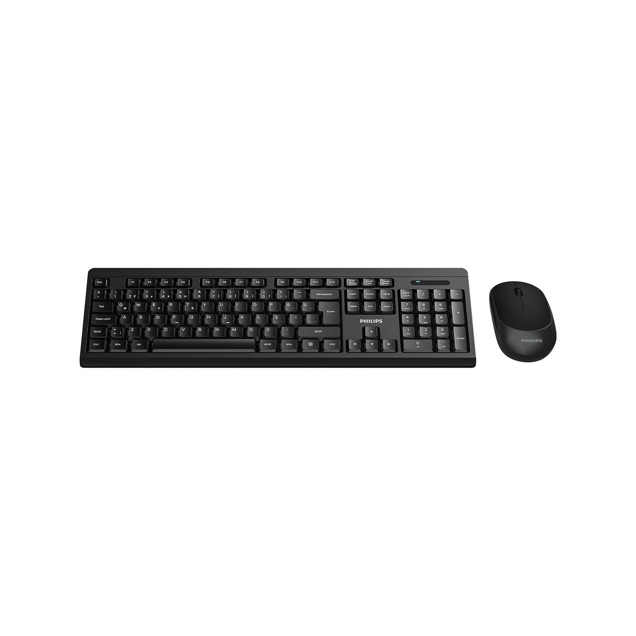 PHILIPS SPT6324 KABLOSUZ STANDART SİYAH Q KLAVYE+MOUSE