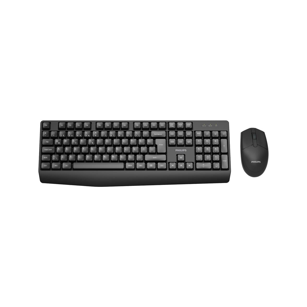 PHILIPS SPT6337 KABLOSUZ STANDART SİYAH Q KLAVYE+MOUSE