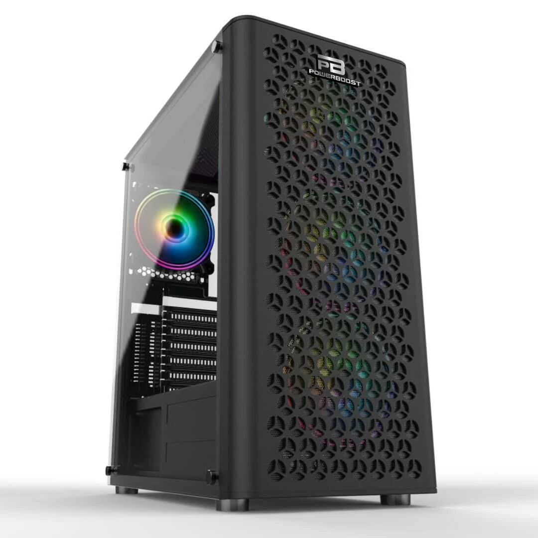 POWERBOOST VK-M202B 4-RGB Fanlı Gaming Mid-Tower PC Kasası