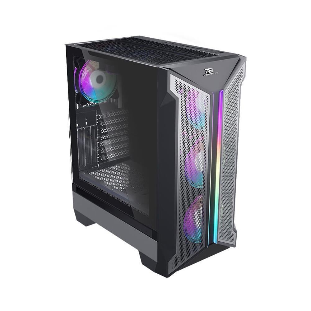 POWERBOOST VK-Z002B 4-ARGB Gaming Mid-Tower PC Kasası
