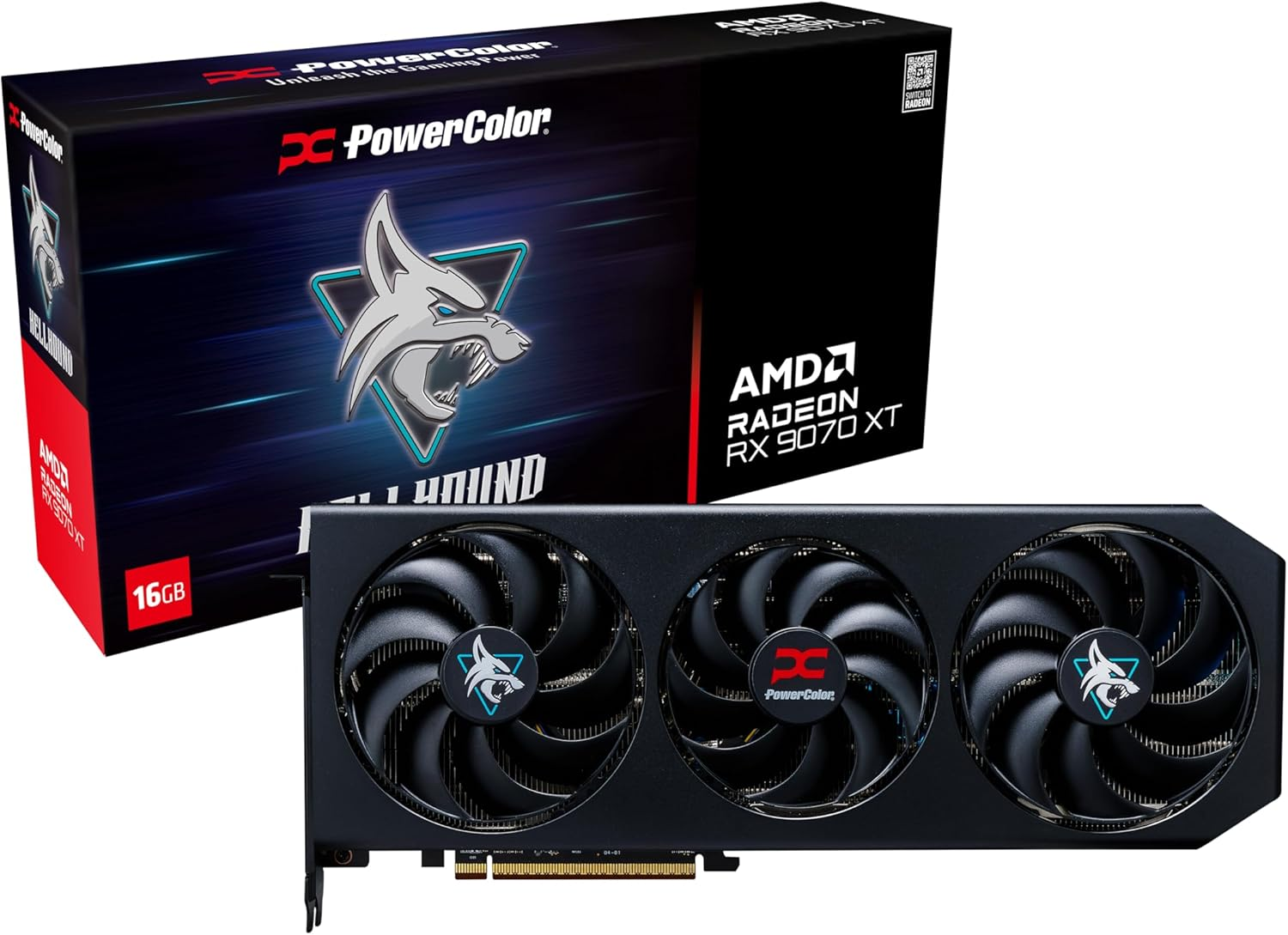 POWERCOLOR 16GB RX9070XT Reaper GDDR6 256bit HDMI DP PCIe 5.0