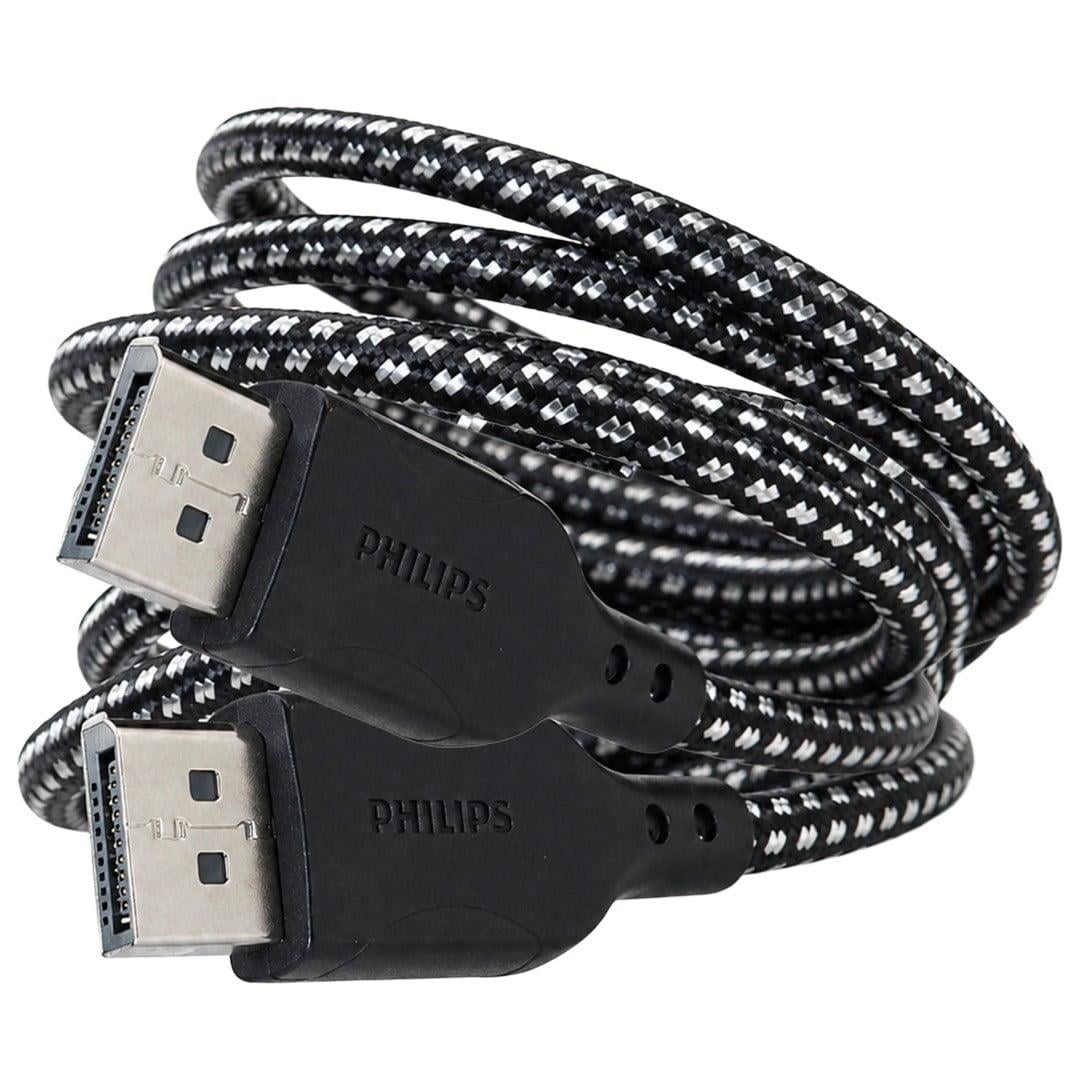 Philips SWR3139B/93 1.5 Metre 8K 60Hz DisplayPort 1.4 Kablo Örgülü Zırhlı
