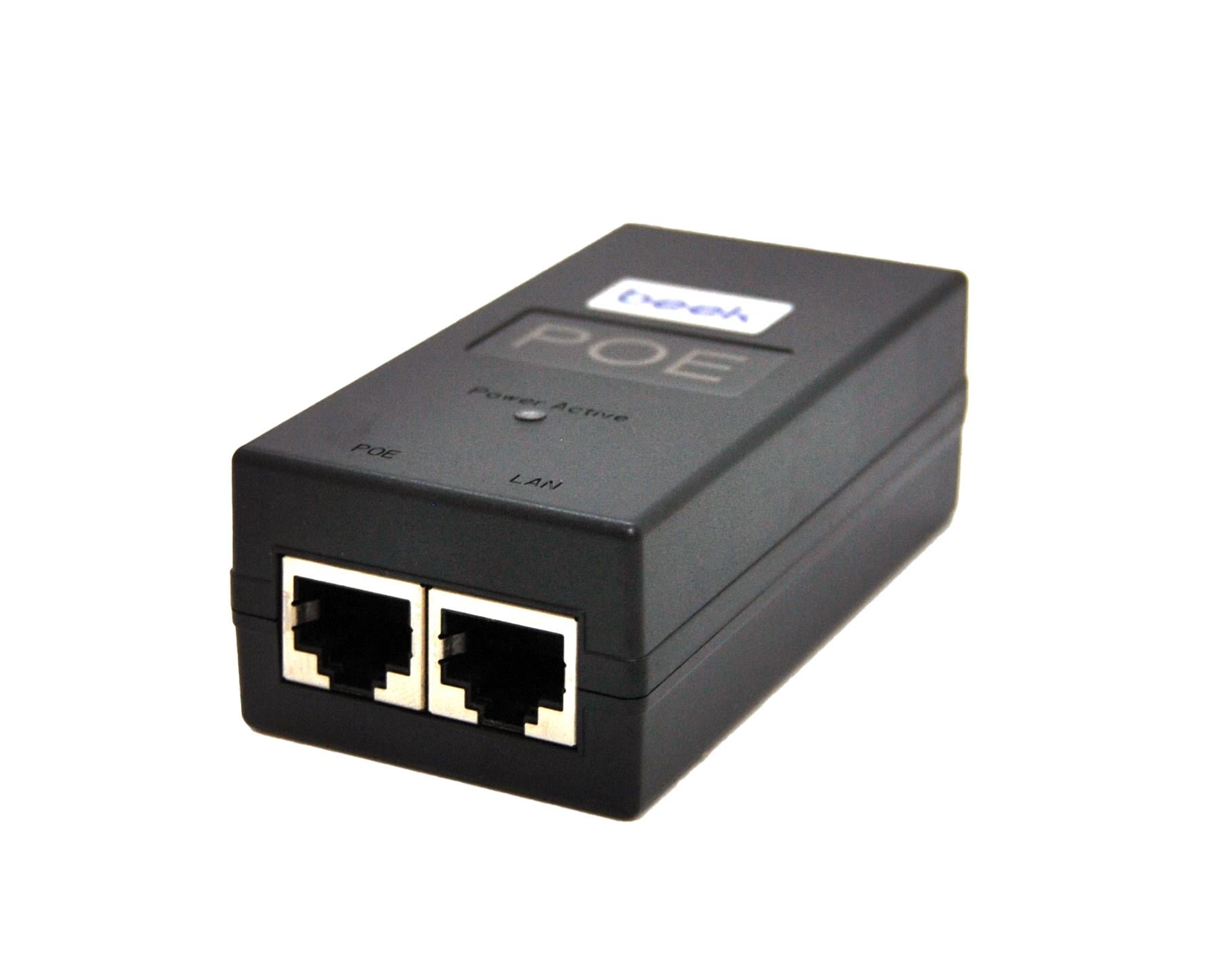 PoE Injector 30W 1000Mbps<br />
48V/30W<br />
100M/1000Mbps<br />
AC 100-240V