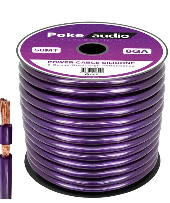 Poke PK-1410 8GA 50 Metre Oto Anfi Power Kablo