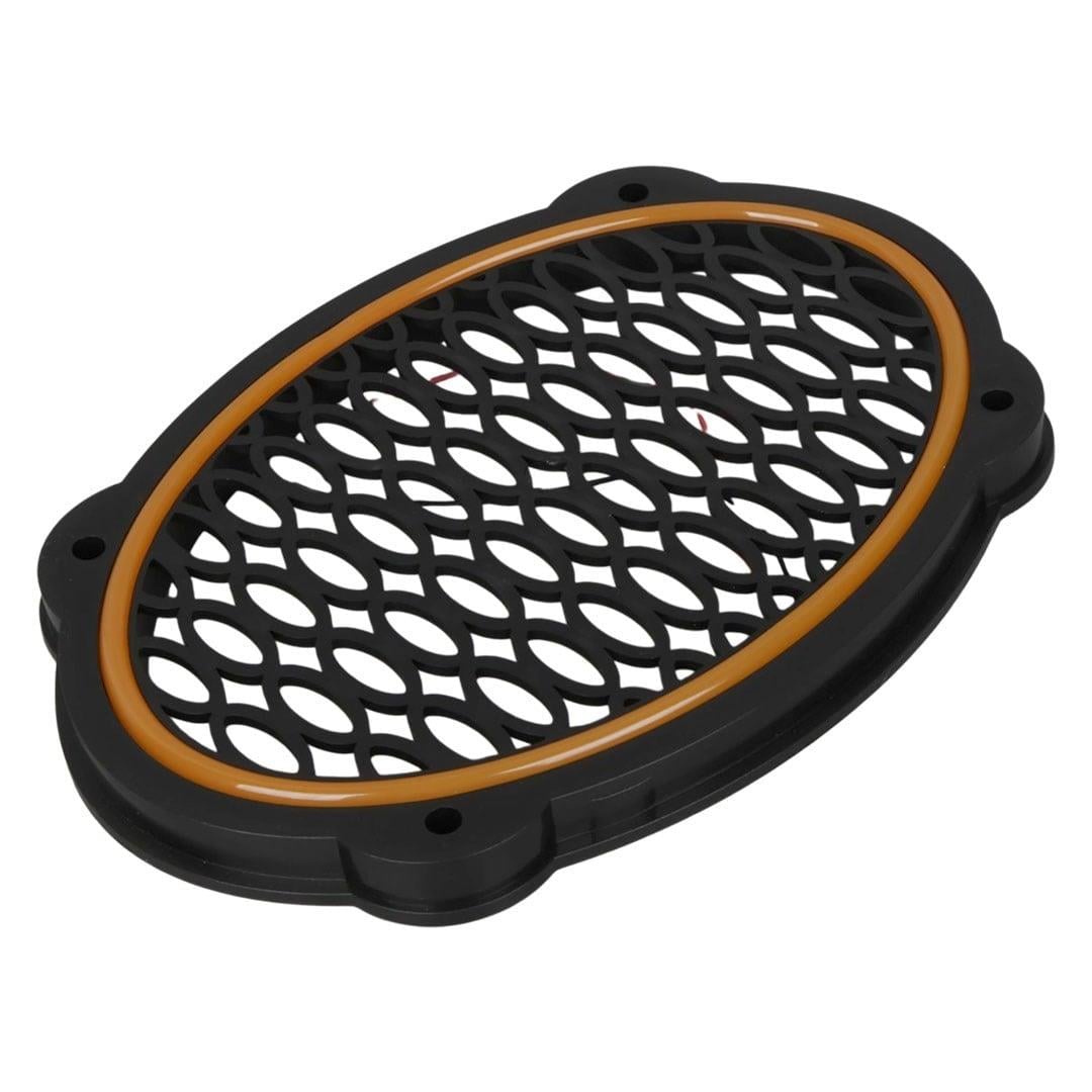 Poke PK-5052 Oval Hoparlör Kapağı Turuncu LED Sabit (2li Paket)