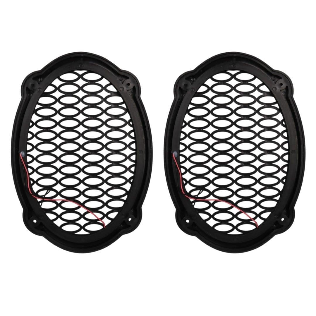 Poke PK-5052 Oval Hoparlör Kapağı Turuncu LED Sabit (2li Paket)