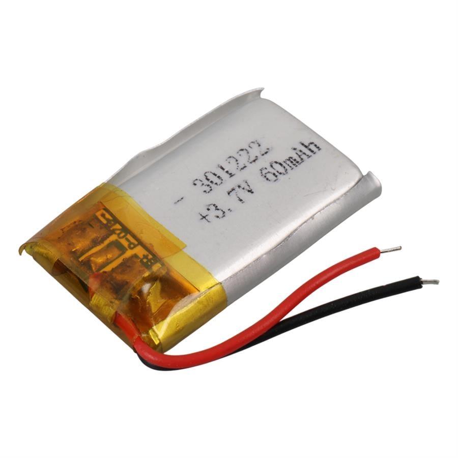 Powermaster PM-29461 3.7V 60mAh 301222 Soketsiz Lityum Polimer (Li-Po) Batarya Şarj Edilebilir Pil