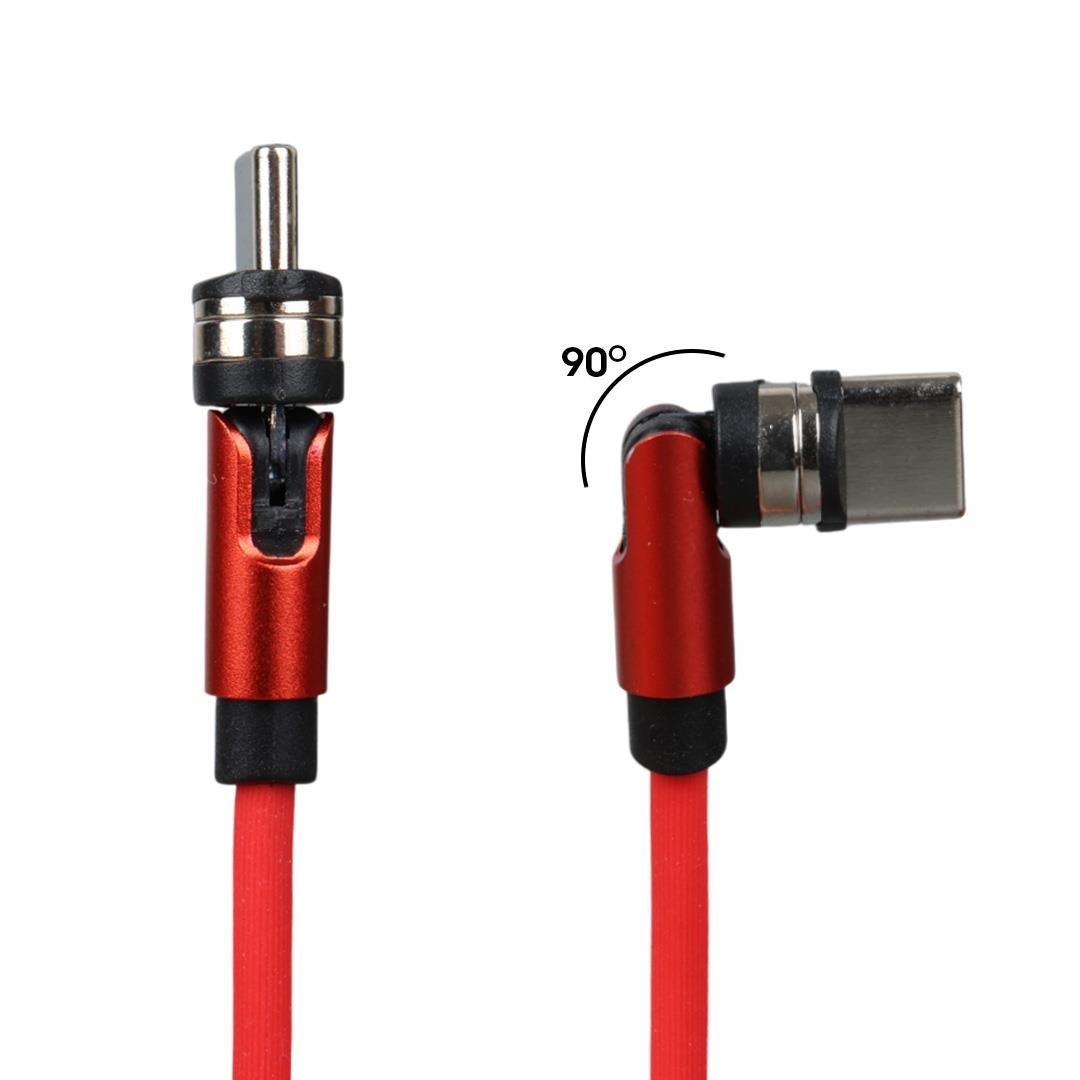 PowerMaster PM-25904 3 in 1 Kırmızı Çok Amaçlı Taşınabilir Şarj Kablosu
