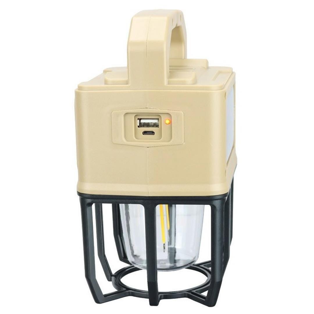 Powermaster PM-26460 Çok Fonksiyonlu Solar Kamp Lambası Güneş Panelli Masa Lambası ve El Feneri