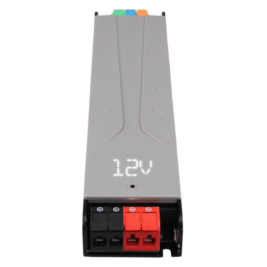 PowerMaster PM-26840 12 Volt 15 Amper 180 Watt Slim Metal Kasa Adaptör 218x51x27mm