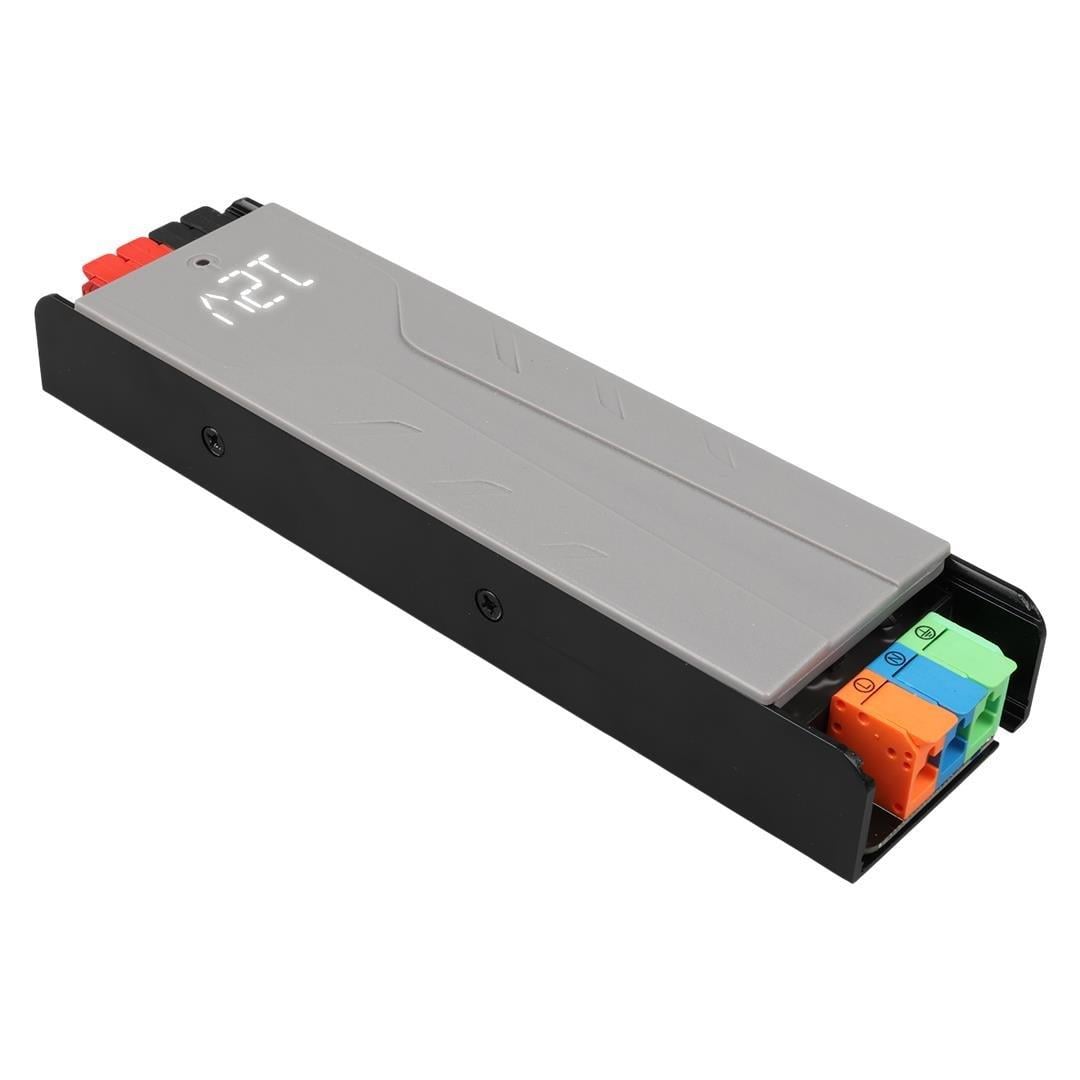 PowerMaster PM-26844 12/24/36/48 Volt 8.4 Amper 200 Watt Metal Kasa Kademeli Adaptör Voltaj Göstergeli 189x51x27mm