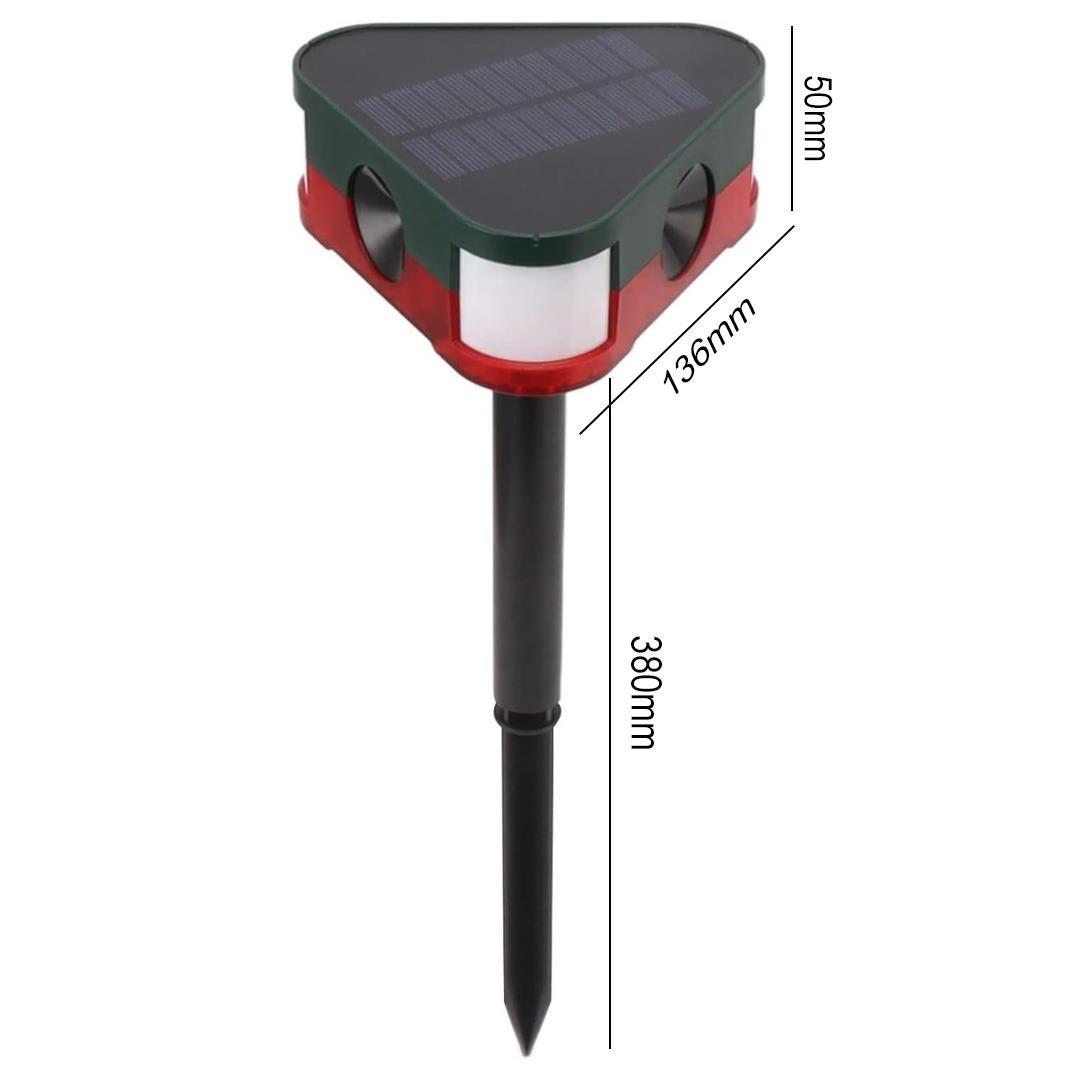 PowerMaster PM-26949 Ultrasonic Sesli Siren Hayvan Kovucu Alarm Cihazı Solar Panelli