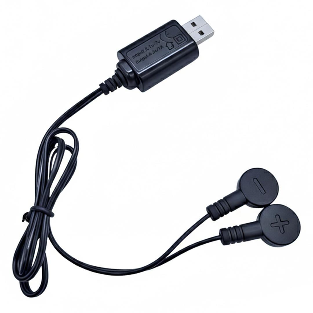 PowerMaster PM-29723 4.2V 1A Manyetik USB Şarj Kablosu Büyük Lityum Piller İçin Portatif Şarj Çözümü