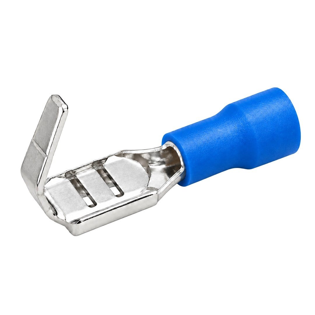 PowerMaster PM-39056 1,5-2,5mm2 Kesit 23x6x5mm Soket Mavi İzoleli Kablo Pabucu (100lü Paket)