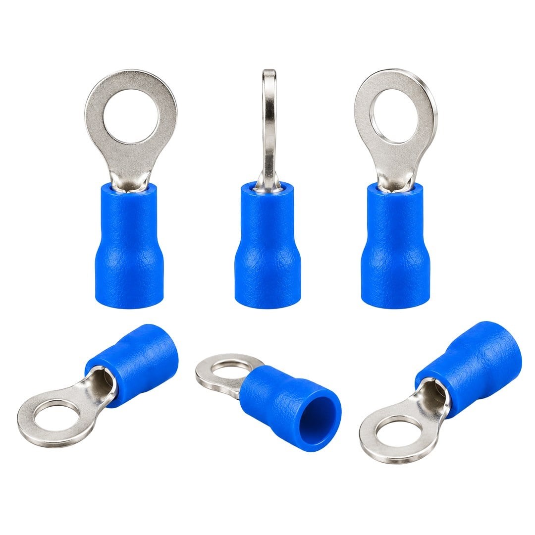 PowerMaster PM-39058 1,5-2,5mm2 Kesit 25x11x6mm Soket Mavi İzoleli Kablo Pabucu (100lü Paket)