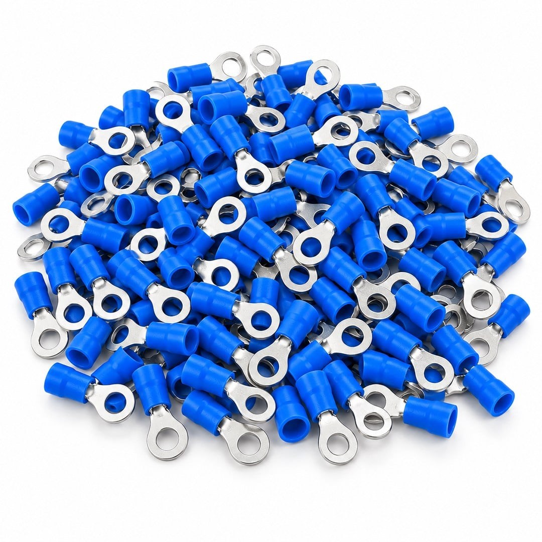 PowerMaster PM-39058 1,5-2,5mm2 Kesit 25x11x6mm Soket Mavi İzoleli Kablo Pabucu (100lü Paket)