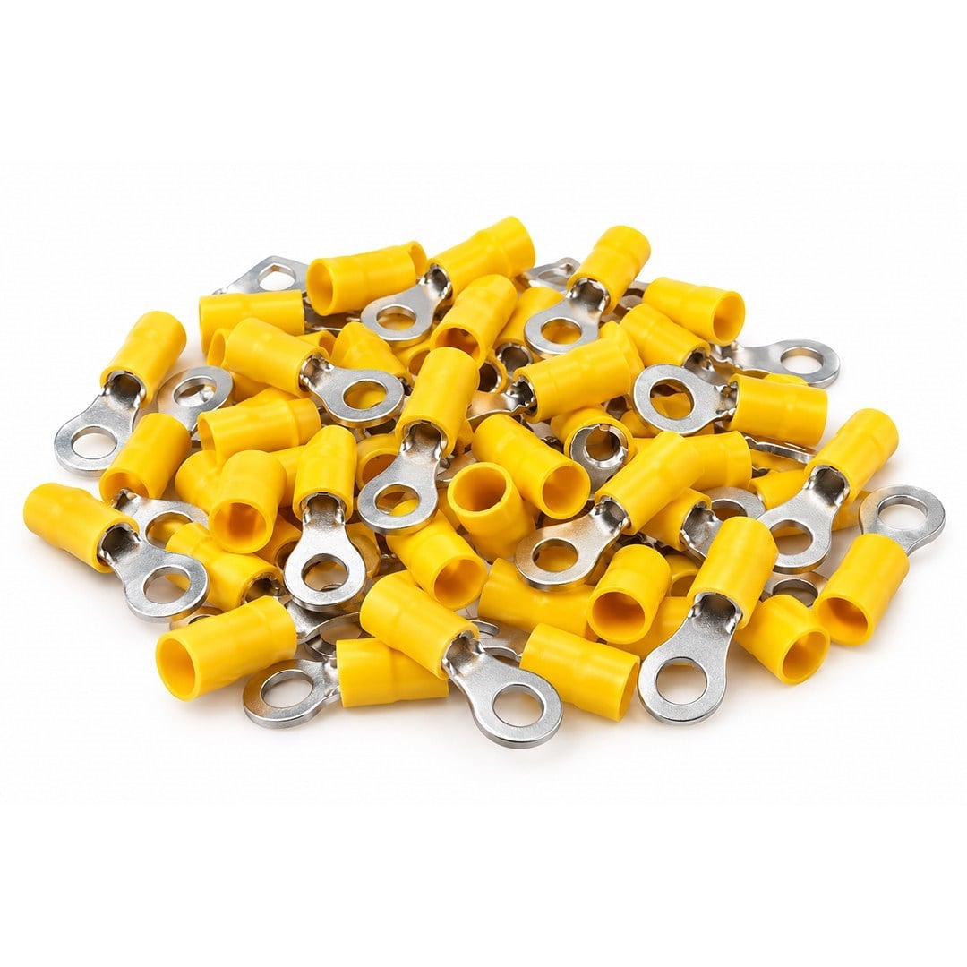PowerMaster PM-39078 4-6mm2 Kesit 34x15x8mm Soket Sarı İzoleli Kablo Pabucu (100lü Paket)
