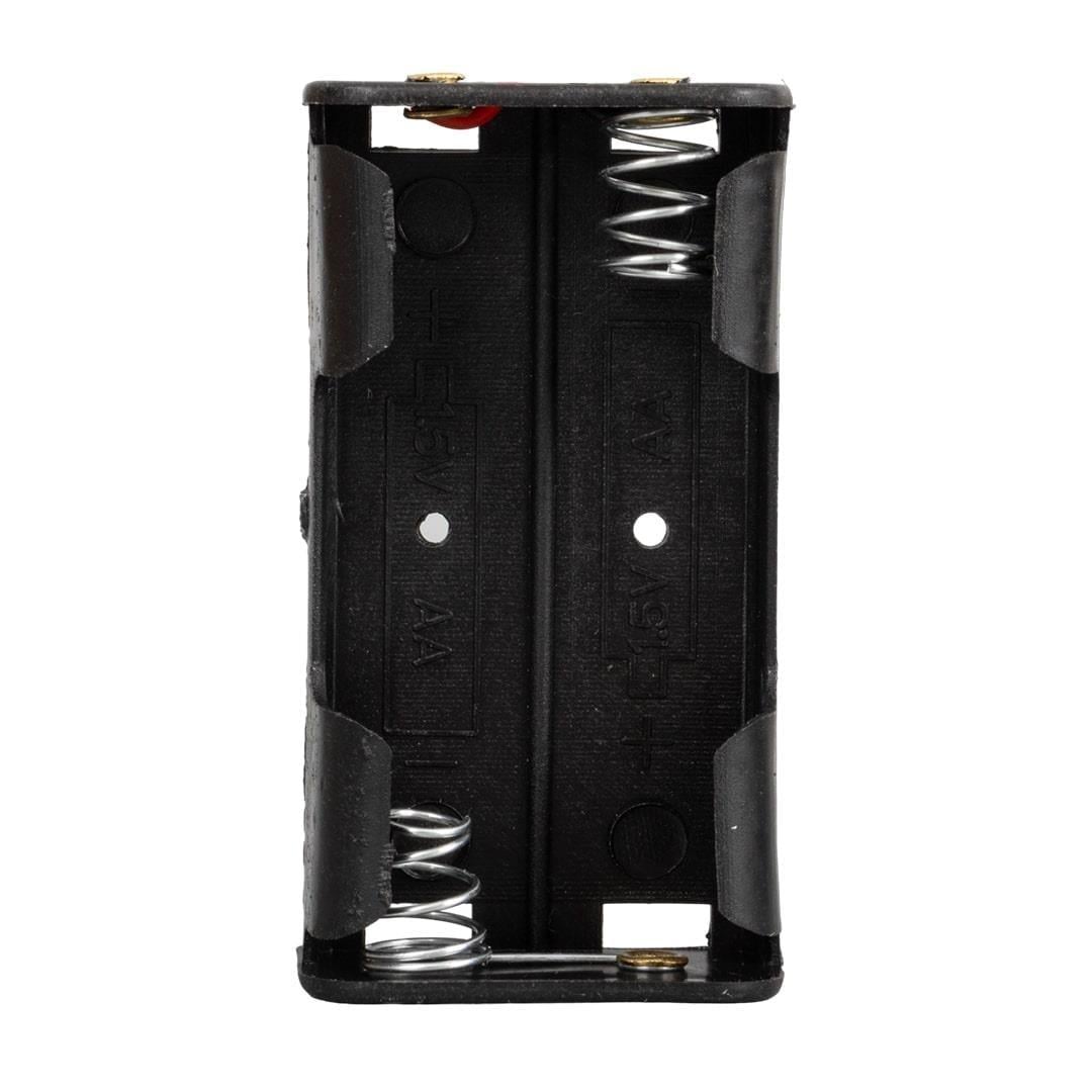 PowerMaster Plastik Siyah Pil Yuvası 2Li AA (IC-233A)