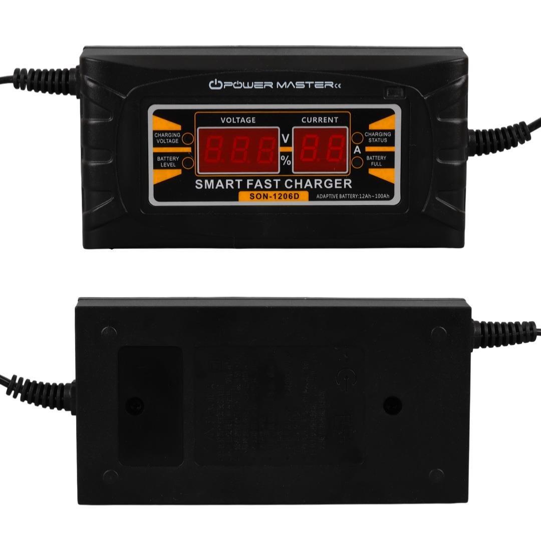Powermaster SON-1206D 12 Volt 6 Amper Dijital Göstergeli Akıllı Akü Şarj Cihazı