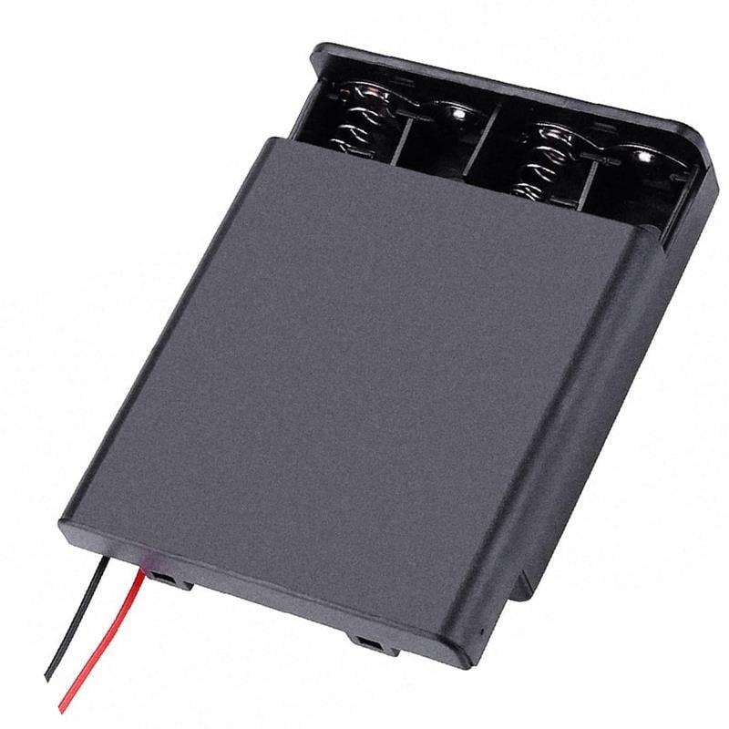 Powermaster  4lü AA Kapaklı Switchli Pil Yuvası (IC-233F)