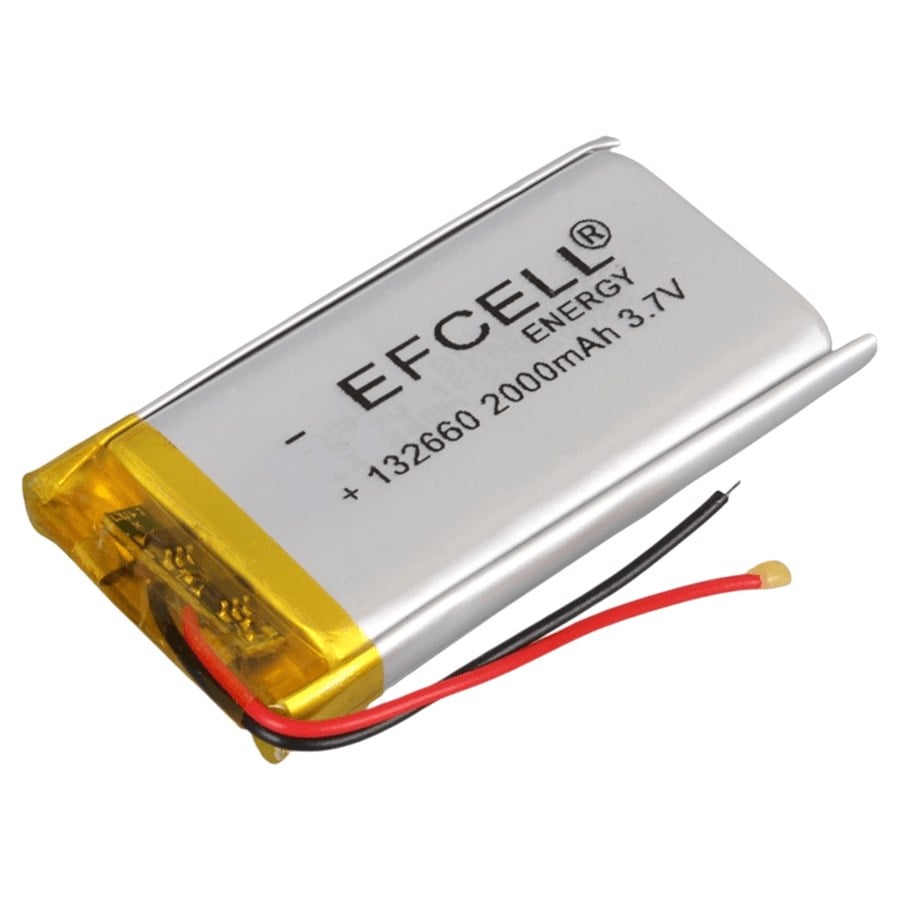 Efcell 132660 2000mAh 3.7V Lityum Polimer (Li-Po) Şarj Edilebilir Pil