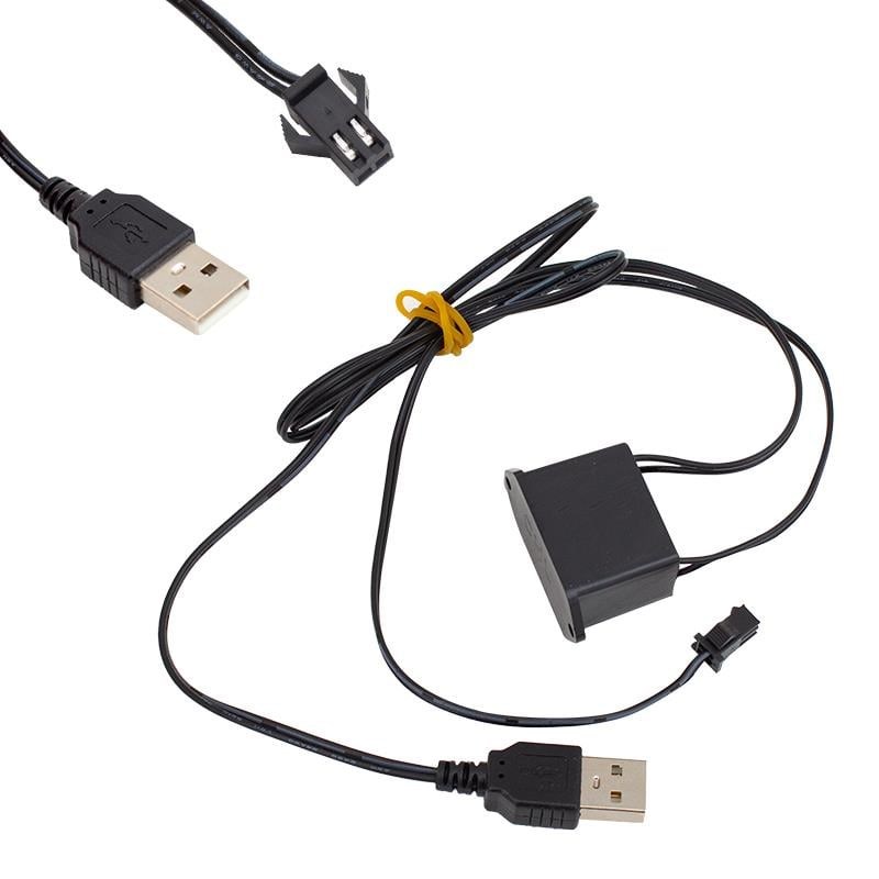 Powermaster 5 Metre 5 Volt USB Adaptörlü Neon Oranj İp Aydınlatma PM-6084