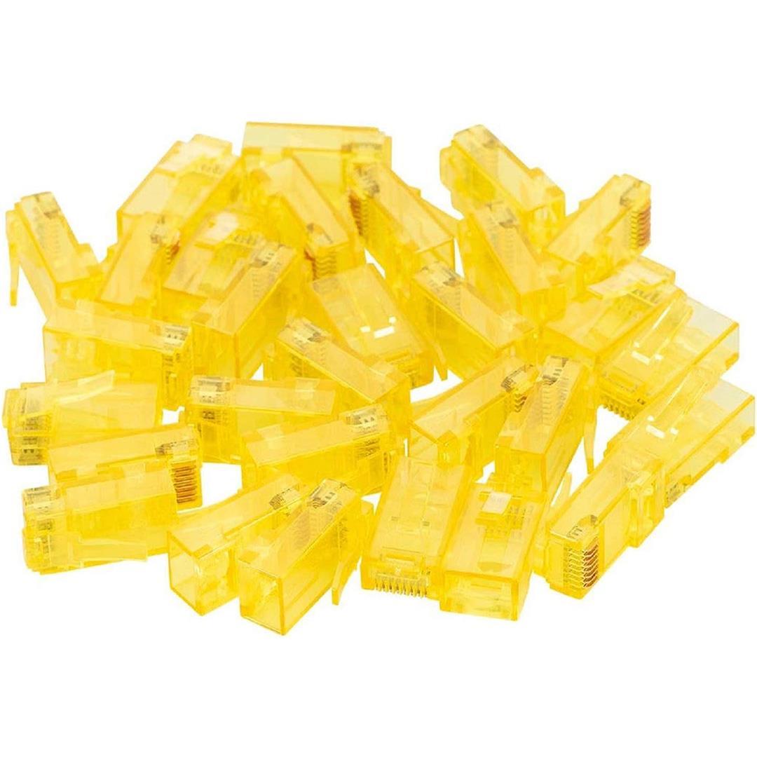 Powermaster PM-22700 RJ45 RJ45 CAT6 8P/8C Sarı Soket (100lü Paket)