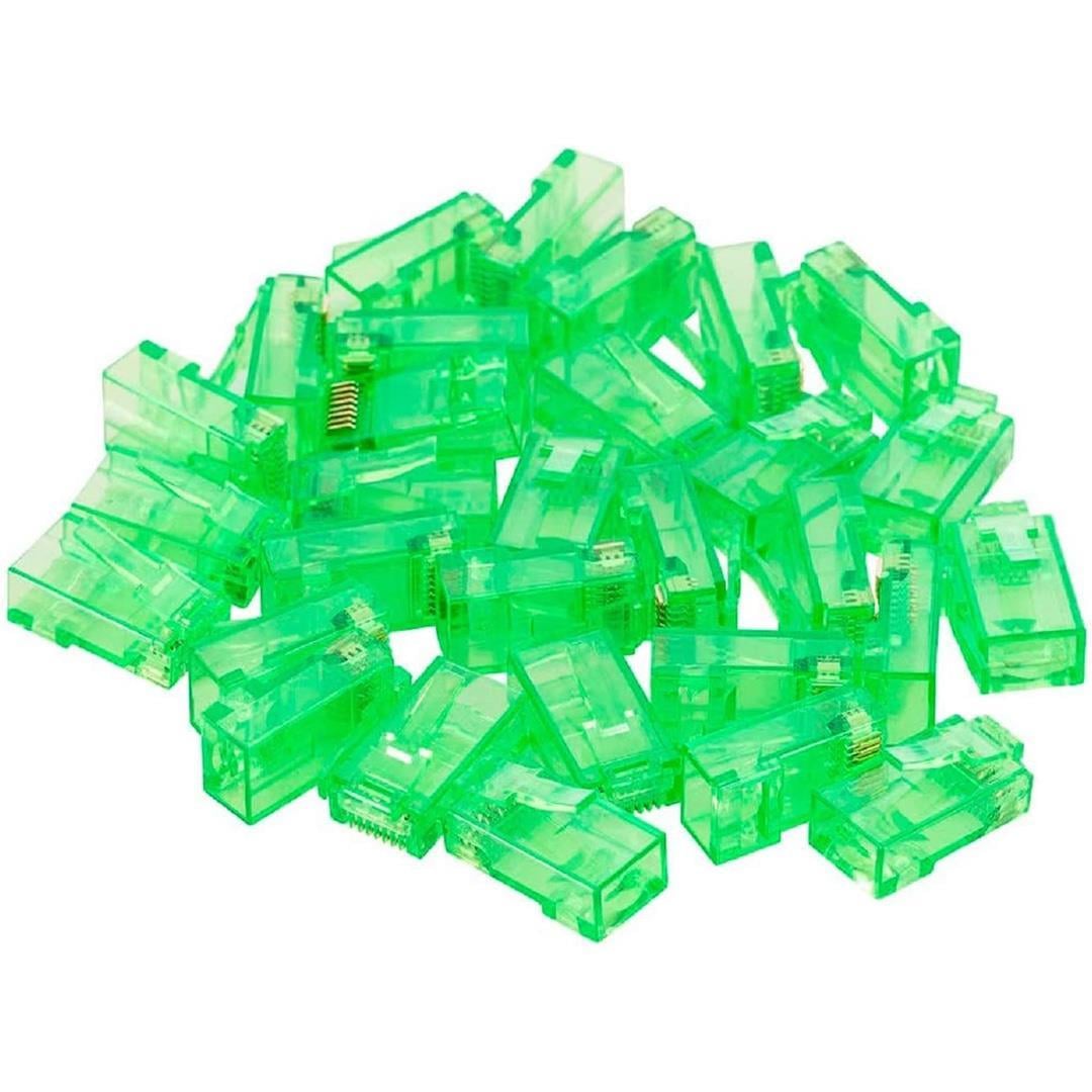 Powermaster PM-22703 RJ45 CAT6 8P/8C Yeşil Soket (100lü Paket)