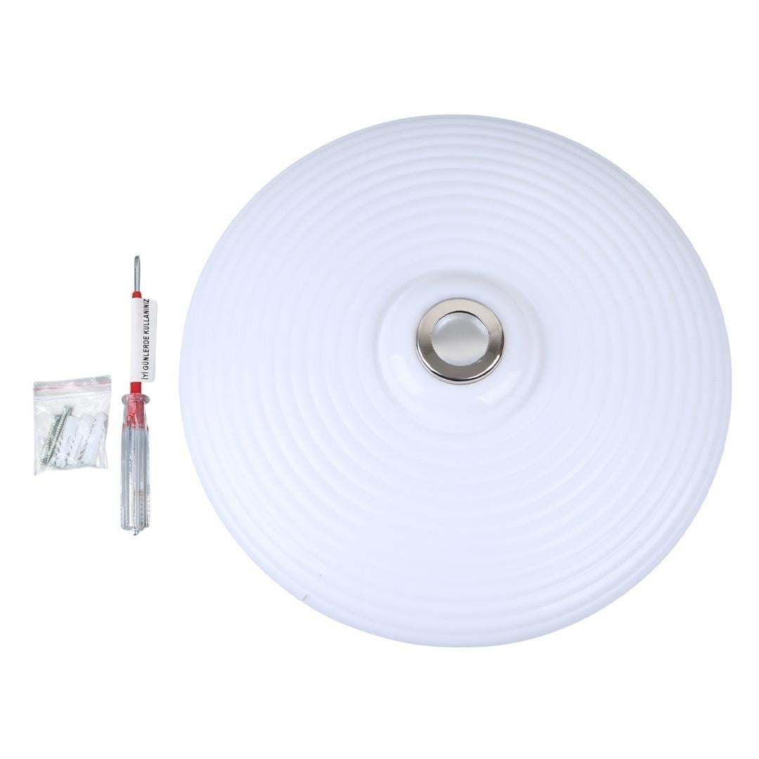 Powermaster PM-27330 Beyaz 35*10.5 Cm 24 Watt Bluetooth Hoparlörlü Tavan Aydınlatma (AL-BL303) Tornavida Hediyeli